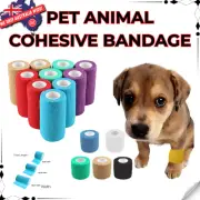 Vet Cohesive Bandage Pet Horse Dog Cat Wound Self Adherent Animals Wrap Tape 5-3