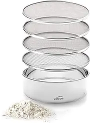 Lacor 4 Mesh Sieve Interchangeable 20 Cm, Stainless Steel, Silver