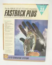 Fastback Plus Version 3.0 IBM-PC XT AT PS/2 PC Computer Software Program - New