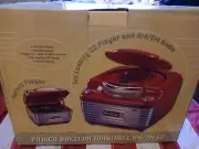 Philco Retro Radio - Bakelux "Hippo" AM/FM/CD/Turntable Tabletop Player - NEW