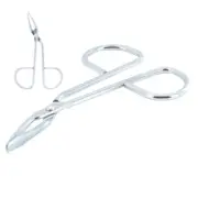 Scissor Tweezers Slant Tip Square Professional Salon Quality New Plucker Eyebrow