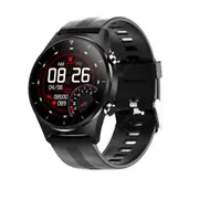 Smart Watch E13 Men Sports SmartWatch GPS Support Pedometer Round Screen Bluetooth Wristwatch Women for IOS Huawei Xiaom - black silica with box