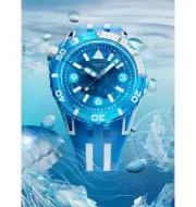 Swatch Scubaqua Quartz (Blue Fire) - Men’s Blue/White Diver’s Watch