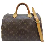 【二手名牌BRAND OFF】LOUIS VUITTON LV 路易威登 棕色 原花 PVC塗層帆布 SPEEDY30 两用包 M41112