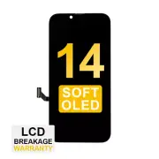Soft OLED Screen for iPhone 14 with Tool Kit and Tempered Glass Protector