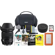 Sigma 24-105mm F4.0 Art DG OS HSM Lens for Nikon w Dock Hard Drive Accessory Kit
