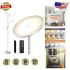 Dimmable 2-in-1 LED Floor Lamp: 2400LM Torchiere with Adjustable Reading Light