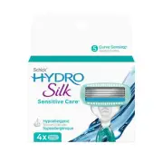 Schick Hydro Silk Sensitive Care Women's Disposable Razor Blade 4 Count 3 Pack