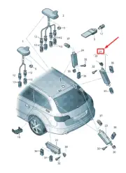 AUDI A4 Avant B8 Rear Right Antenna Amplifier 8K9035225N NEW GENUINE