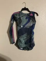 Women's Adidas Leotard 2023 Pro Elite Team w Sleeve Speedsuit HR5622 Size Small