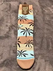 Stance Casual Dwyane Wade Collection Tropical Crew Socks Men's Large 6-12 NWT