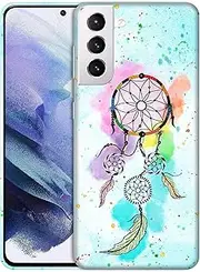 [GlamCase] for Samsung Galaxy S21 Plus, Samsung Galaxy S21 Plus Case - Watercolour Dream Catcher Printed Sleek Cute Plastic Hard Protective Designer Back Phone Case/Cover for Samsung S21 Plus