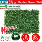 10/20X Artificial Plant Wall Panels Grass Hedge Vertical Garden Ivy Mat Foliage