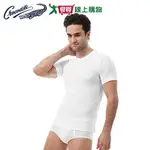 CROCODILE鱷魚 圓/U領短袖衫M~XL(圓領/V領隨機) 親膚 吸汗透氣 男內衣 打底 短袖 上衣 內衣【愛買】