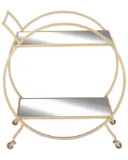 Peyton Lane Metal Mirror Cart