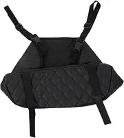 FELTECHELECTR Storage Net Bag Storage Organizer Seat Back Organizer Documents Pocket Barrier of Backseat Car Backseat Organizer Back Seat Holder Purse Holder Handbag Holder Black Leather