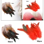 50x Feathers for Crafts Decorative Feathers for Cosplay Clothing Embellishments
