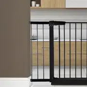 Levede Baby Safety Kids Gate 20CM Pet Security Door Barrier Extension Black
