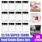 Small Food/Grade Glass Jars 150ml Mini Spice Jam Storage Air Tight Container