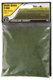 Woodland Scenics Static Grass Dark Green 4mm # FS617