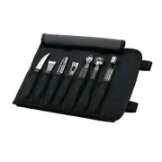 Mercer Culinary M40000 8 Piece Knife Garnishing Kit w/ Heavy Duty Storage Roll