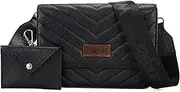 [Montana West] Wrangler Crossbody Wallet Purses for Women Vegan Leather 2 in 1 Magnetic Buckle Wallet Purses with Crossbody Strap