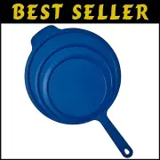 Premium Harbour Blue Silicone Frying Pan Universal Lid - Fits Multiple Sizes