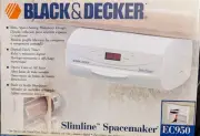 Black & Decker Slimline Spacemaker Can Opener Digital Clock Timer Model EC950