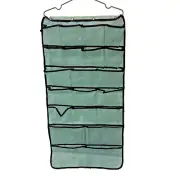 42 Pockets Hanging Closet Organizer for Underwear, Stocking, Bra and Sock Green