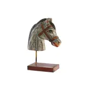 Decorative Figure Dkd Home Decor Horse Iron Mango Wood 24 x 12 x 35 Cm