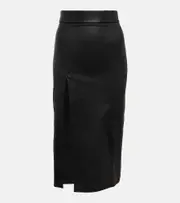 [Stouls] Stouls Lea leather midi skirt AU 10 black