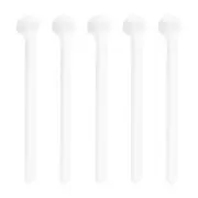 5Pcs 250 Milligram Teaspoon Micro Scoops Mini Measuring Spoons, White