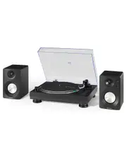 Crosley Radio Black Kt100Bt Turntable And Speaker Kit