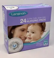 LANSINOH NURSING PADS - 24 PACK Baby Bread Feeding Maternity NOS