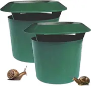 Slug Traps for Garden, Slug House Snail Catch Box Slug Snail Catcher, Slug Traps, Sturdy Snail Trap Aquarium for Gardens, Vegetable Plots, Protects from Snails & Slugs