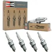 4 Pcs Spark Plugs Champion Copper Set for 1946-1948 SIMCA 1200