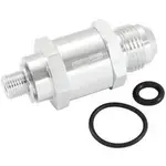 Aeroflow M10 X 1.0mm X -6AN Check Valvesilver Male to Male Bosch Pump - AF616-06S