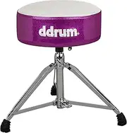 ddrum MFAT WP Mercury Fat Throne White Top Purple Sides