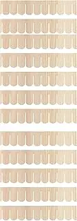Dolls House Pack of 12 Miniature Fish Scale Shingle Strips Roofing 7405