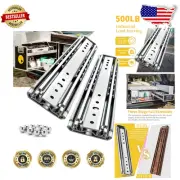 Full Extension Heavy Duty Drawer Slides - Smooth Sliding with Locking Mechanism