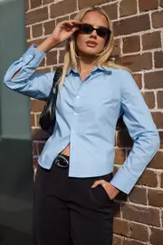 Blue Smart Fit Shirt - Size 16XL, Women's Shirt