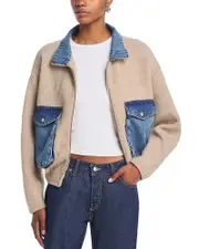 Blanknyc Sweater Bomber Jacket