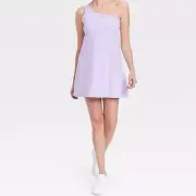 All In Motion Womens Athletic Tennis Golf Dress Built In Bra Purple Size L Large