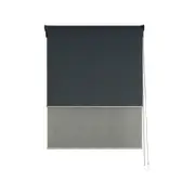 Windoware 240 x 240cm Charcoal Nash Day Night Roller Blind