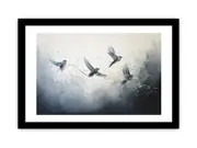 Birds Canvas Framed Art