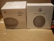 Google Nest G4CVZ Programmable Wi-Fi Thermostat + Google Home Mini Smart Speaker