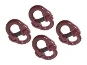 4 pc 5/8" G80 Mechanical Coupling Link Alloy Chain Hammerlock 18,100 lbs D Ring