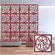 Hanging Room Divider, Waterproof Wood Plastic Entrance Hall Partitions Panel Screen,DIY Sitting-Room Living Room Decoration Screen,29/39cm