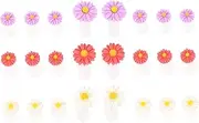 Healeved Silicone Toe Spacer Set 24pcs Daisy Toe Separator Foot Pedicure Separator for Nail Art Spacers