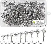 [croch] Lead Jig Head Soft Lure Fishing Bait Hook for Saltwater Freshwater